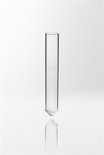 Test tube PS, conical bottom, 4ml, Ø11x75 mm, transparent, max. RCF 3.000g (4000 pcs)