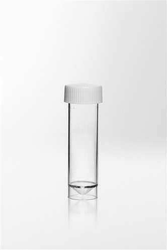 Test tube PS with fitted screw cap PE, 25ml (500 pcs)