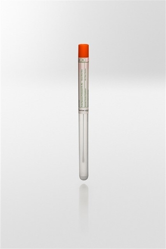 Culture swab, without transport medium, aluminium stick with viscose tip, color code orange, np pcr ready, sterile R, CE/IVD