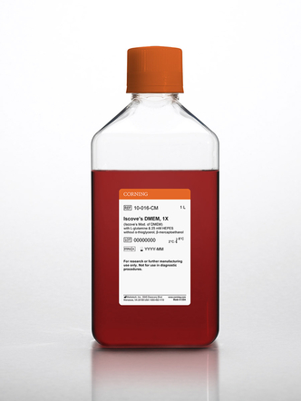Corning® 1L Iscove’s Modification of DMEM with L-glutamine, 25 mM HEPES