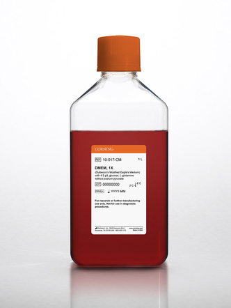 Corning® 1L DMEM (Dulbecco’s Modified Eagle’s Medium) with 4.5 g/L glucose, L-glutamine