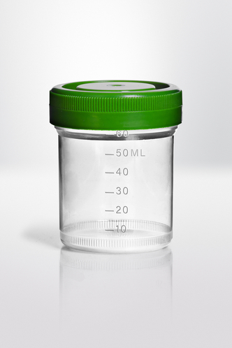 Screw cap container PP, 60ml, Ø50X60mm, sterile (250 pcs)