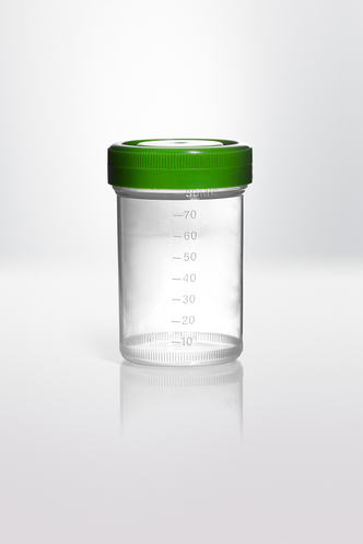 Screw cap container PP, 90ml, sterile (200 pcs)