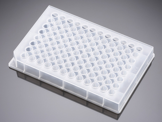 Falcon® 96-well Clear Round Bottom Not Treated Library Storage Microplate, 25/Pack, 100/Case