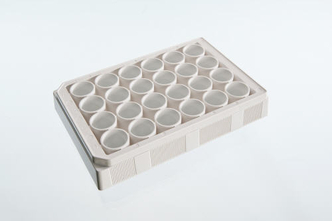 VisiPlate-24 TC, White 24-well Microplate with Clear Bottom, Sterile and Tissue Culture Treated