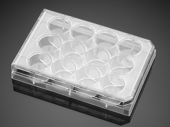 Falcon® 12-well Clear Flat Bottom Not Treated Multiwell Cell Culture Plate, with Lid, Individually Wrapped, Sterile, 50/Case