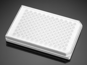 Corning® BioCoat™ Poly-D-Lysine 96-well White/Opaque Flat Bottom TC-treated Microplate, with Lid, 5/Pack, 50/Case