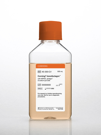 Corning® 500 mL transfectagro™ Reduced-serum Medium, [+] HEPES, glutagro™, and sodium pyruvate