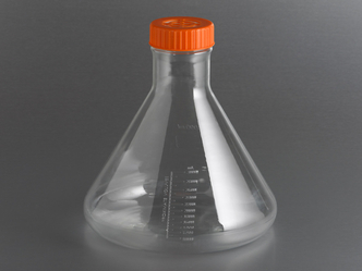 Corning® 3L Polycarbonate Erlenmeyer (Fernbach Design) Flask with Vent Cap