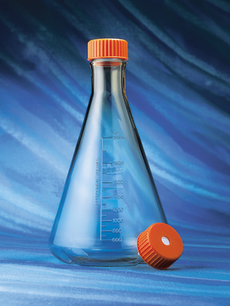 Corning® 2L Baffled Polycarbonate Erlenmeyer Flask with Vent Cap