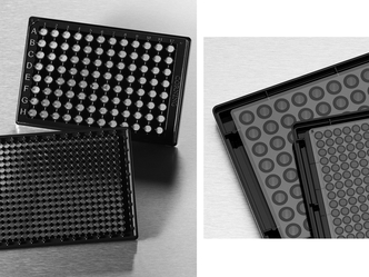 Corning® 384-well High Content Imaging, Low base, Film Bottom Microplate, with Lid