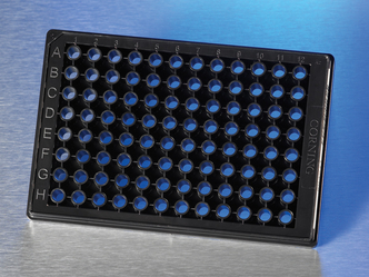 Corning® BioCoat™ Poly-D-Lysine 96-well Half Area Black/Clear Flat Bottom High Content Imaging Glass Bottom Microplate