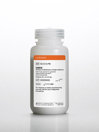 Corning® 10L DMEM (Dulbecco’s Modified Eagle’s Medium), Powder with 4.5 g/L glucose, L-glutamine