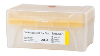 Sartorius SafetySpace Filter Tips 0.5-20 µl, in rack, sterile (10x96)