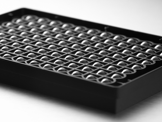 Corning® 96-well Black/Clear Round Bottom Ultra-Low Attachment Spheroid Microplate, with Lid, Sterile