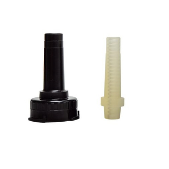 Adapter set for 5 ml pipette tip, autoclavable, including  nose-cone and silicone adapter