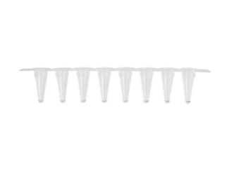 Axygen® 0.1 mL Low Profile Polypropylene Thin Wall PCR Tube Strips and Real Time Strip Caps, 8 Tubes and Caps/Strip, Clear, Nonsterile