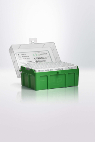 Nerbe Plus Pipette tips PP, premium surface, 0,1-20µl, extra long, 96 tips in rack