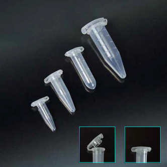 SecurLock micro test tubes Eppendorf type 1.5 ml, in clear PP, Ø 10.6x38.6 mm - RCF max 30,000 (1000 pcs)