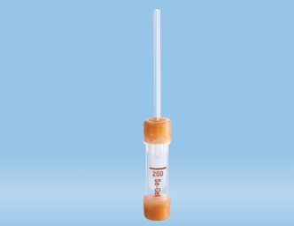 Microvette® 200 Serum Gel CAT, 200 µl, cap brown, flat base (100 pcs)