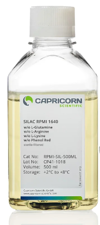 SILAC RPMI 1640, w/o L-Arginine, w/o L-Lysine, w/o L-Glutamine, w/o Phenol Red (500 ml)