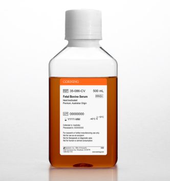 Corning® Fetal Bovine Serum, 500 mL, Premium, Australian Origin (Heat Inactivated)