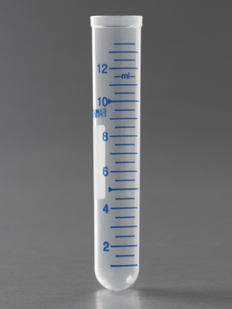 Falcon® 14 mL Round Bottom PP Test Tube, without Cap, Sterile, 125/Pack, 1000/Case
