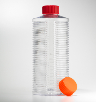 Corning® 1700cm² Expanded Surface Polystyrene Roller Bottle with Easy Grip Cap, 20 per Bag, 20 per Case