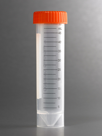 Corning® 50 mL PP Centrifuge Tubes, Self-Standing with Plug Seal Cap, Bulk Packed, Sterile, 25/Pack, 500/Case