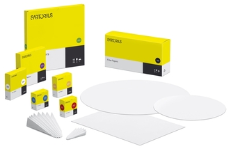 100 mm Black Dot Quantitative Folded Filter Papers / Grade 388