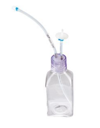 2 port MYCAP™ bottle closure with 1000 mL bottle