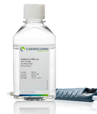 Dulbecco’s PBS (1x), with Ca & Mg, without Phenol Red (Phosphate-buffered Saline, PBS)