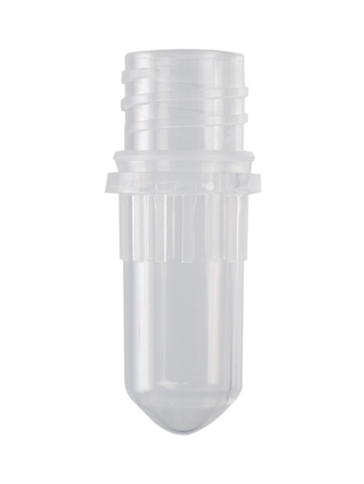 Axygen® 0.5 mL Conical Screw Cap Tubes Only, Polypropylene, Clear, Nonsterile, 500 Tubes/Pack, 8 Packs/Case