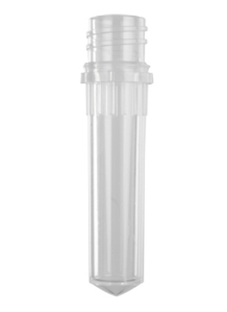 Axygen® 2.0 mL Conical Screw Cap Tubes Only, Polypropylene, Clear, Nonsterile, 500 Tubes/Pack, 8 Packs/Case