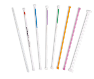 CBS™ High Security sperm straw 0.5 mL, Sterile, Red cotton plug (100 pcs)