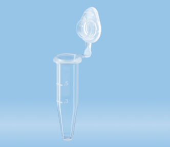 PCR single tube, 0.5 ml, PCR Performance Tested, transparent, PP, flat cap (500 pcs)